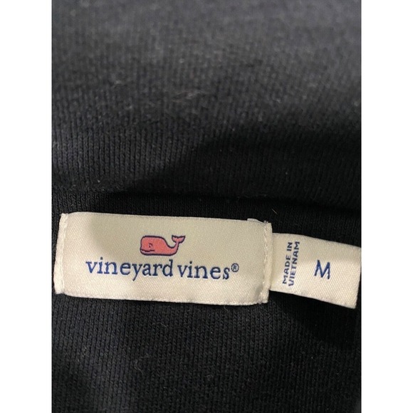 Vineyard Vines Medium Navy Color half zip cotton sweatshirt - Picture 3 of 5